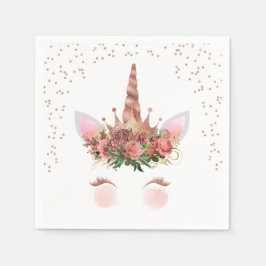 Ro Guld Unicorn Princess Pappersservett