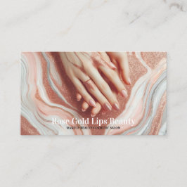 Ro Guld Vackare Woman Makeup Nagel Visitkort