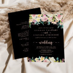 Ro Guld Vår Blommigt Front & Back Bröllop Inbjudningar<br><div class="desc">Bröllopbjudan till blommigten i ro guld är perfekt för ett rustiskt bröllop. Utformningen har en rikedom av färgfulla peonier och grönt,  som är väl bundet till charmerande buketter,  inspirerande naturskönhet. Spara papper genom att på baksidan av inbjudan ange mer information i stället för på ett separat visitkort.</div>