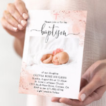Ro Guld vattenfärgsdedikation för baptism