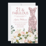 Ro Guld  Viktigt 21:a födelsedag Party Inbjudningar<br><div class="desc">Inbjudan till  födelsedagspartiet i Ro Dress White 21st Birthday Party Se matchande samling i Niche and Nest Store,  tack</div>