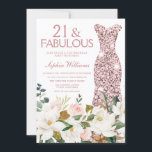 Ro Guld  Viktigt 21:a födelsedag Party Inbjudningar<br><div class="desc">Inbjudan till  födelsedagspartiet i Ro Dress White 21st Birthday Party Se matchande samling i Niche and Nest Store,  tack</div>