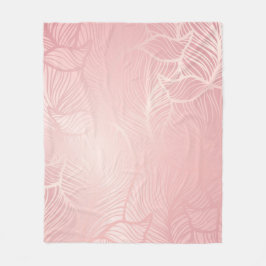 Ro guld vintage Damask Fleece Blanket