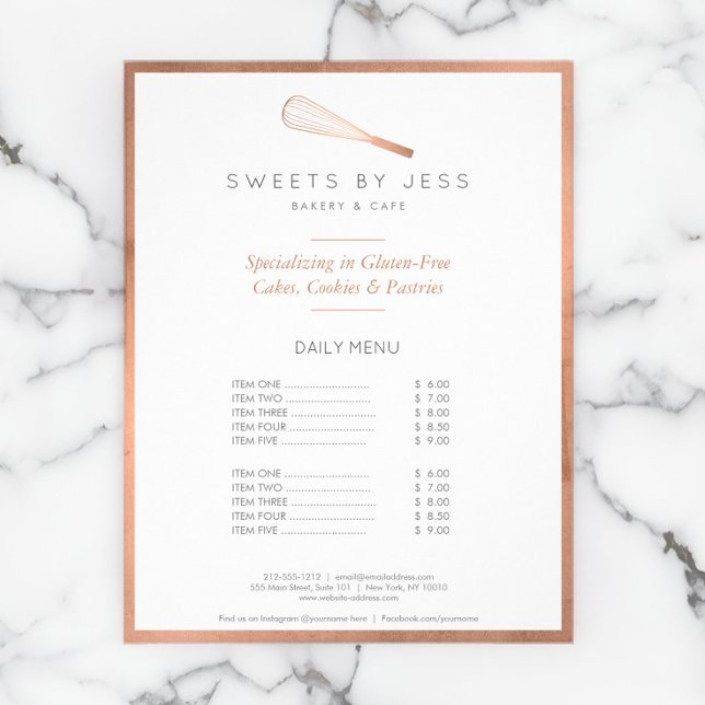 Ro Guld Whisk Bakery Fullt Page Flyer (Skapare uppladdad)