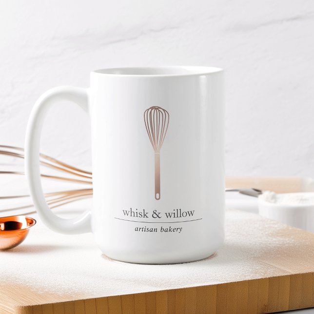 Ro Guld Whisk | Bakery Pen Holder Kaffemugg (Skapare uppladdad)