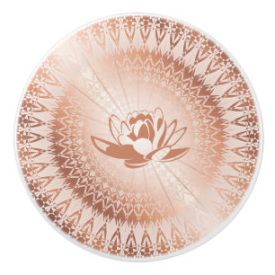 Ro Guld White Lotus Mandala Knopp