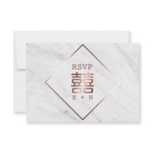 Ro Guld & White Marble China Bröllop OSA