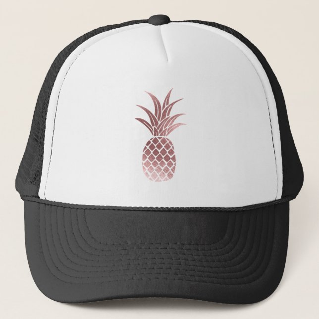 Ro guldfärgad ananas Truckerkeps (Framsida)
