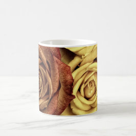 Ro gult och rött kaffemugg