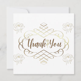 Ro, gyllene ram, bröllop kort, tack kort