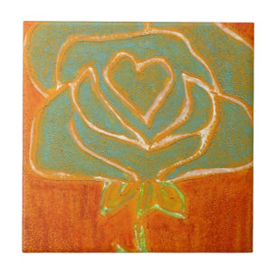 "Ro Heart #4" Köksbricka för keramik Kakelplatta