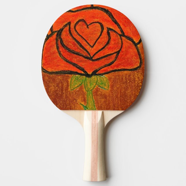 "Ro Heart #6" Ping Pong Paddle Pingisracket (Framsidan)