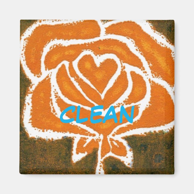 "Ro Heart #8" Ren diskmaskin Status Magnet" Magnet (Framsidan)