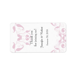 Ro Heart Blommigt Lip Balm-etikett Adressetikett