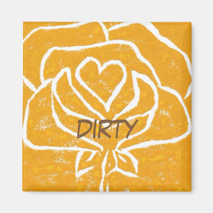 "Ro Heart Gult" Dirty Dishwasher Status Magnet