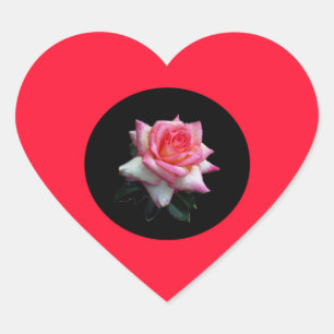 Ro Heart Stickers Hjärtformat Klistermärke
