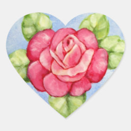 Ro Heart Stickers Hjärtformat Klistermärke