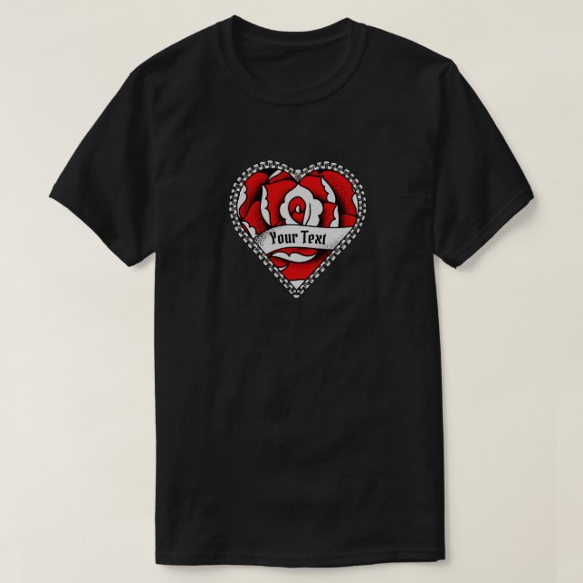 Ro Heart Tattoo - Skapa din egen T Shirt (Design framsida)