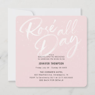 Ro hela dagen Bachelorette Party Invita Inbjudningar