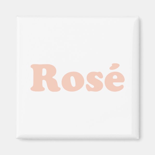 "Ro hela dagen" Ro ljus rosa vit Magnet (Framsidan)