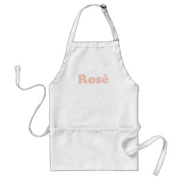 "Ro hela dagen" Ro ljusa rosa vita Apron Förkläde