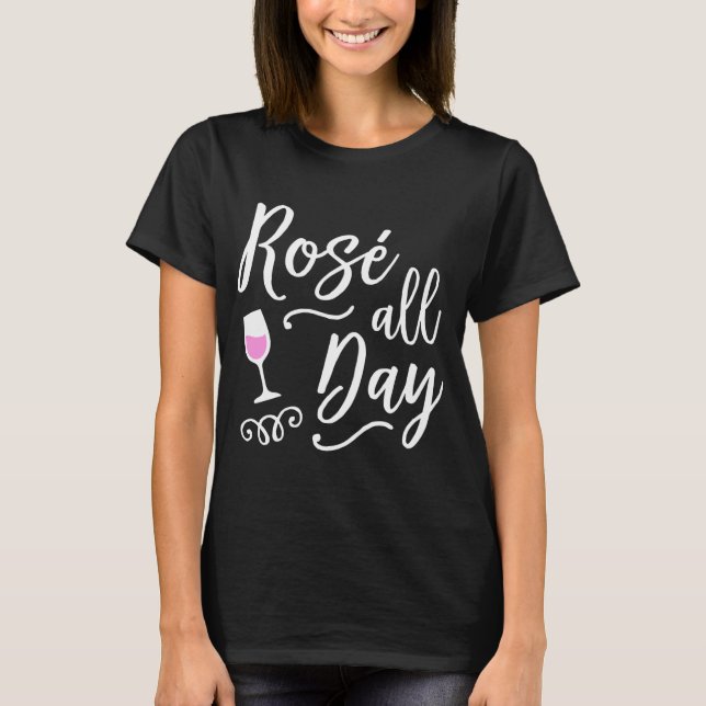 Ro hela dagen trafikerar futtiga Vin T med Ord Shirt (Framsida)