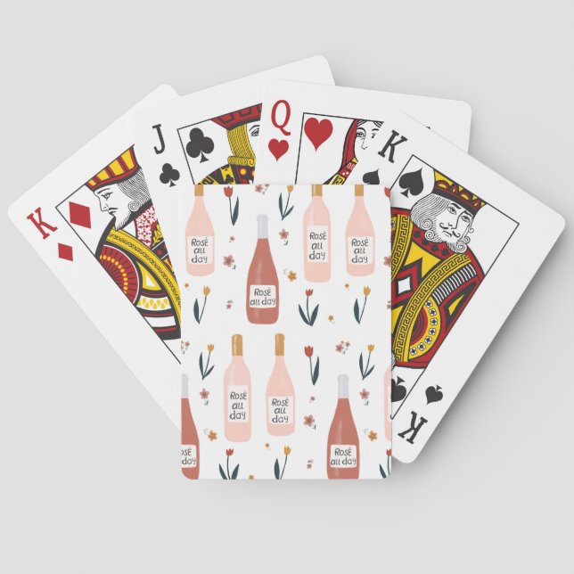 Ro hela dagen Vin Älskare, vit Casinokort (Baksidan)