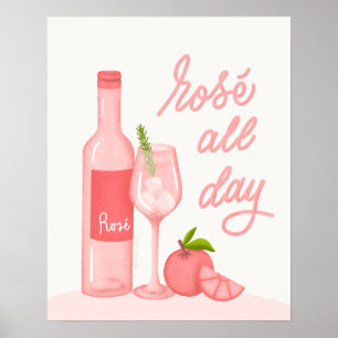 Ro hela dagen Vin Pub Poster