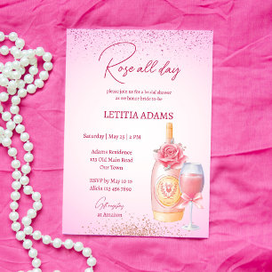 Ro hela möhippan brunch rosa inbjudningar