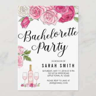 Ro hela Rosan Bachelorette Party Inbjudningar