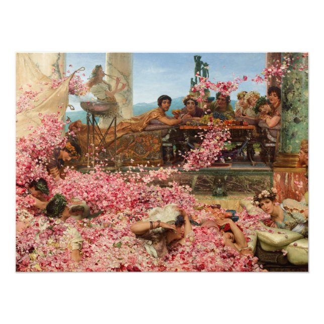 Ro Heliogabalus av Lawrence Alma-Tadema Fototryck (Framsidan)