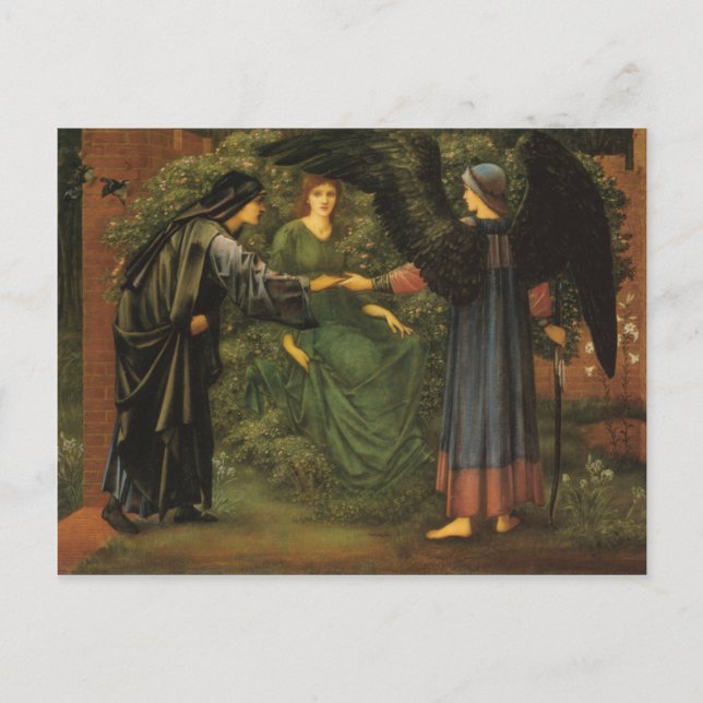 Ro hjärta - Edward Burne-Jones Vykort (Framsida)