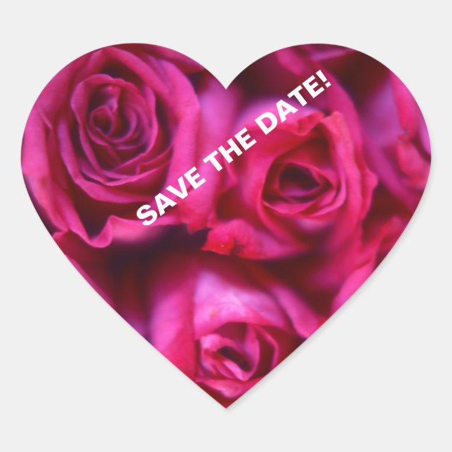 Ro Hjärtformat Klistermärke (Framsida)