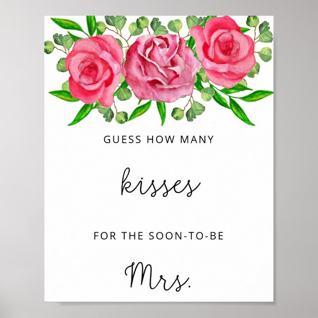 Ro hur många kisser möhippa-spel poster (Framsidan)