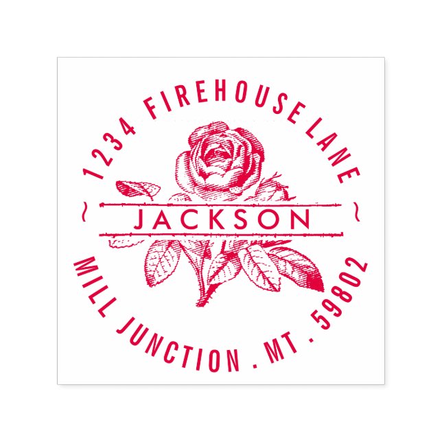 Ro i Bläck Returadress Frimärke i kretsen Self- Självfärgande Stämpel (Design)