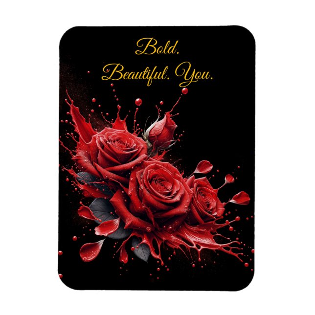 Ro i Bloom - Elegant Birthday Magnet (Vertikal)