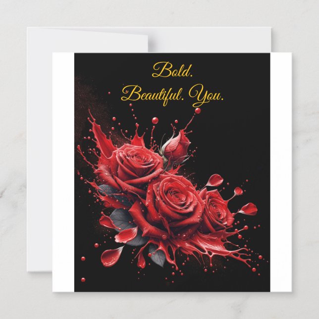 Ro i Bloom - Elegant Birthday Magnetisk Inbjudningskort (Framsida)