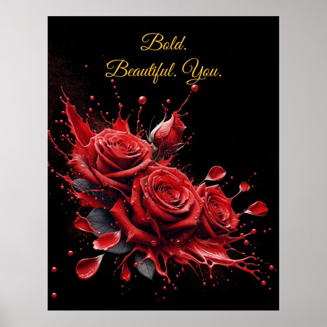 Ro i Bloom - Elegant Birthday Poster (Framsidan)