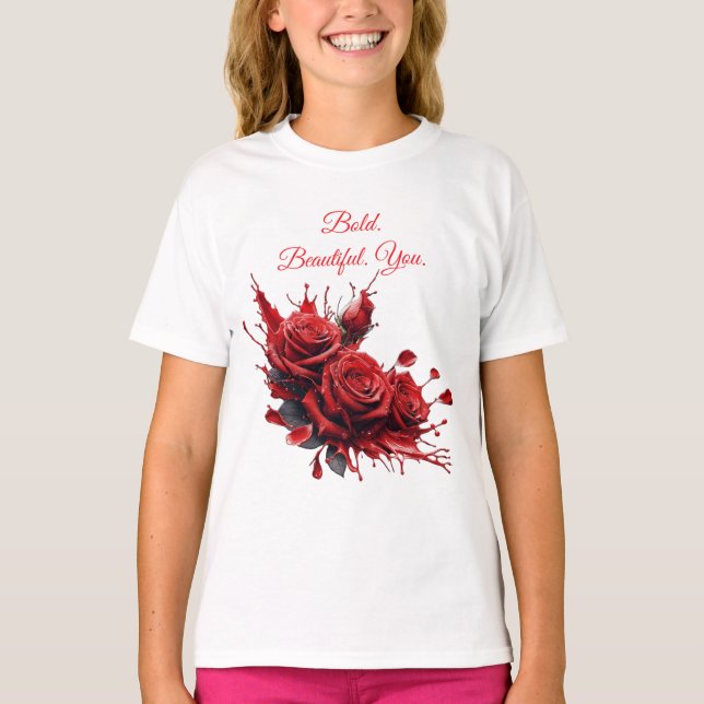 Ro i Bloom - Elegant Birthday T Shirt (Framsida)