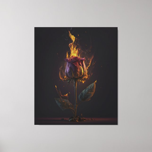 ro i brand canvastryck (Framsida)