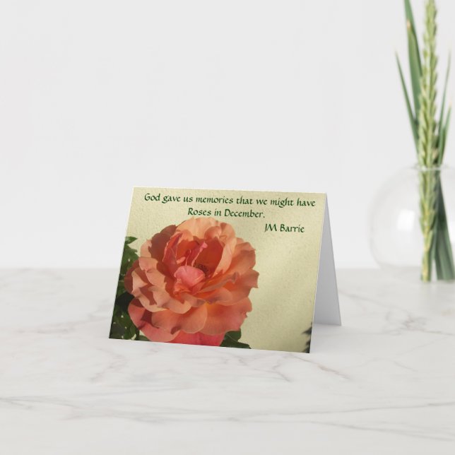 Ro i december Notecard Kort (Framsida)