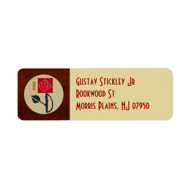 Ro i den Uppdrag Stil Returadress Etikett (Framsidan)