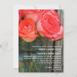 Ro i en inbjudan till Burk Barn Wood Wedding på Ma