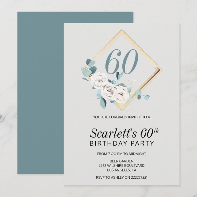 Ro i en Ram-födelsedag Inbjudningar (Fram/baksida)