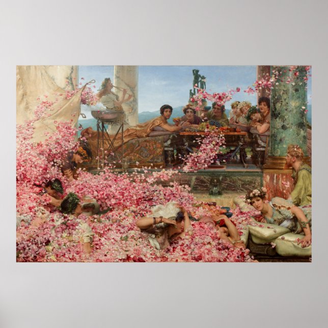 Ro i Heliogabalus Herr Lawrence Alma-Tadema Poster (Framsidan)