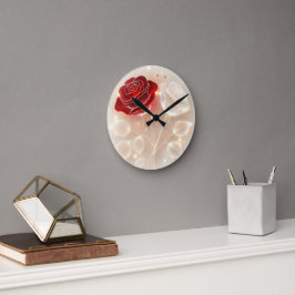 Ro i Light och Kärlek Rund Klocka