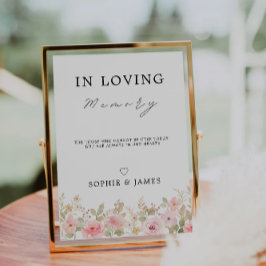 Ro i Loving Memory Sign, Memorial Sign. Inbjudningar