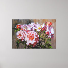 Ro i Pavlovsk - Elegantens Oljemålning av Rosa Canvastryck