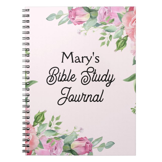 Ro i Rosa Bible Study Journal Anteckningsbok (Framsidan)