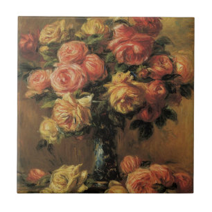 Ro i Vas av Pierre Renoir, Vintage Fine Art Kakelplatta
